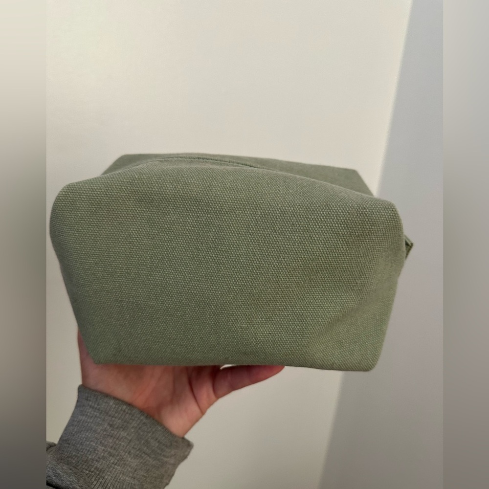 Olive Green Cosmetic Travel Bag